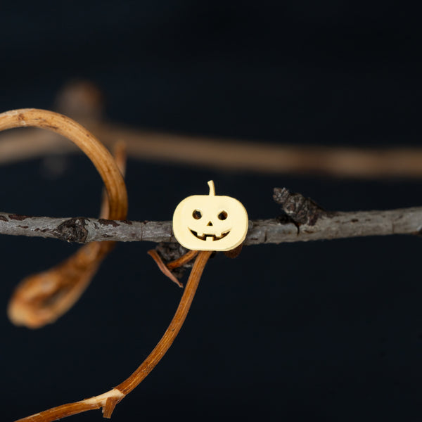 925 Sterling Silver Pumpkin Studs 3