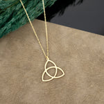 925 Sterling Silver Trinity Knot Necklace
