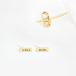 925 Sterling Silver Personalized Name Bar Earring
