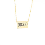 925 Sterling Silver Time Necklace