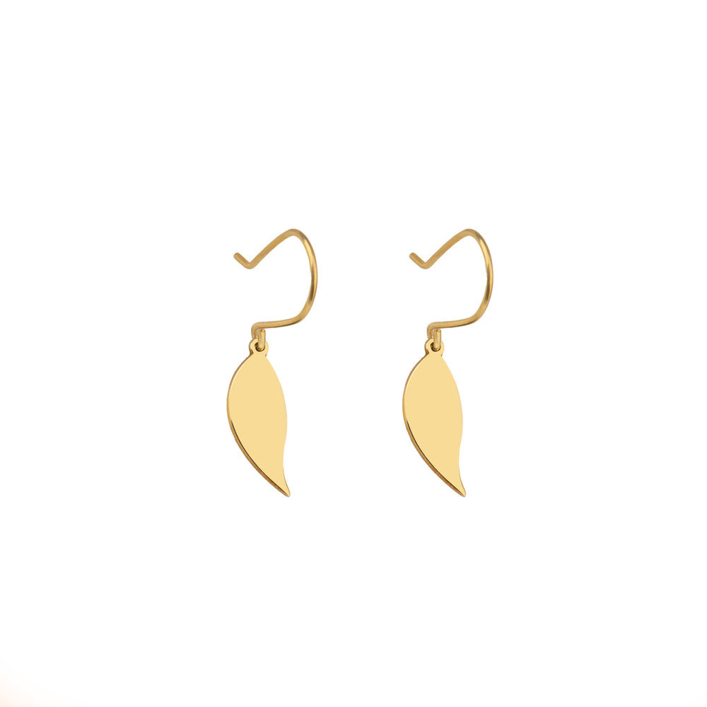 925 Sterling Silver Leaf Earrings