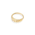 925 Sterling Silver Olive Leaf Ring