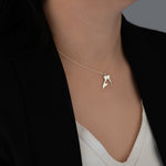 925 Sterling Silver Wolf Couples Necklace