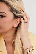 925 Sterling Silver Five Leaf Hollow Clover Studs