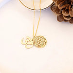 925 Sterling Silver Gold Heart Chakra Necklace
