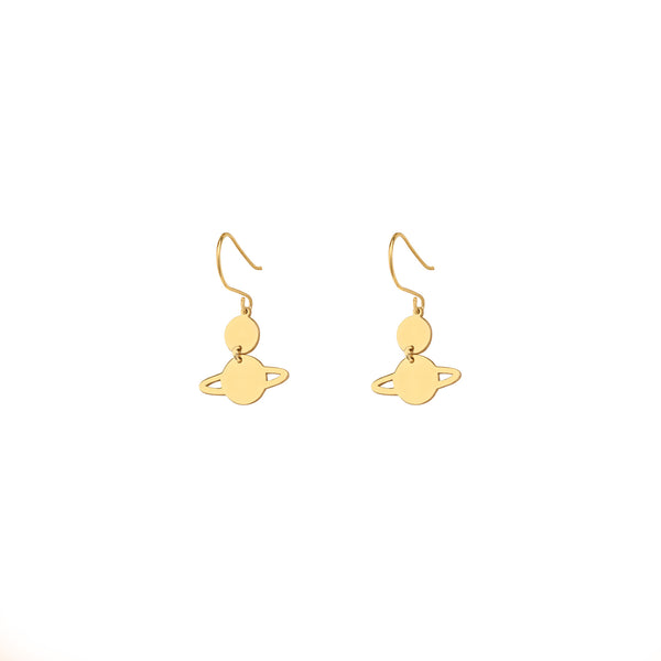 925 Sterling Silver Handmade Saturn Earring